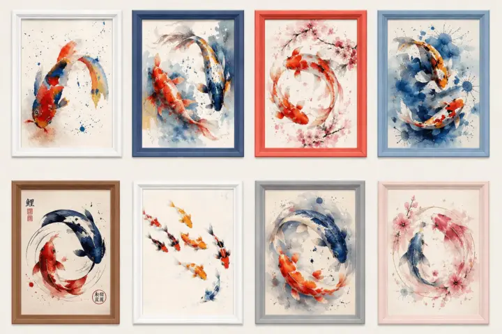 Koi Watercolor Collection