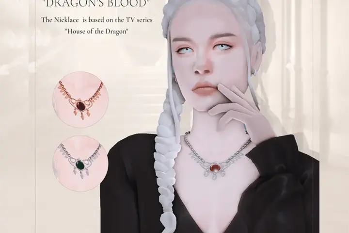 Medieval Historical CC Dragon's Blood" Necklace