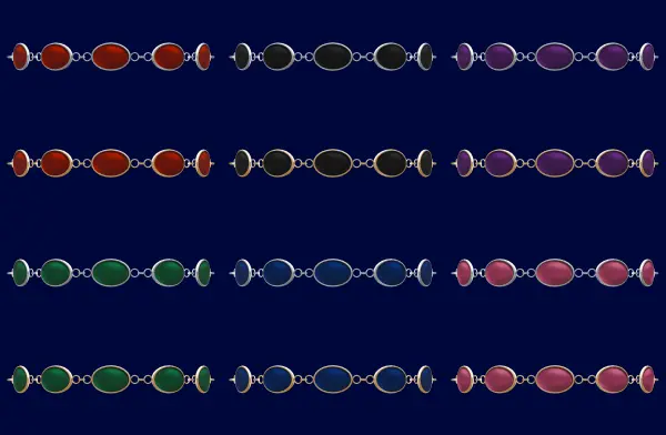 Oval Gemstone Bracelet