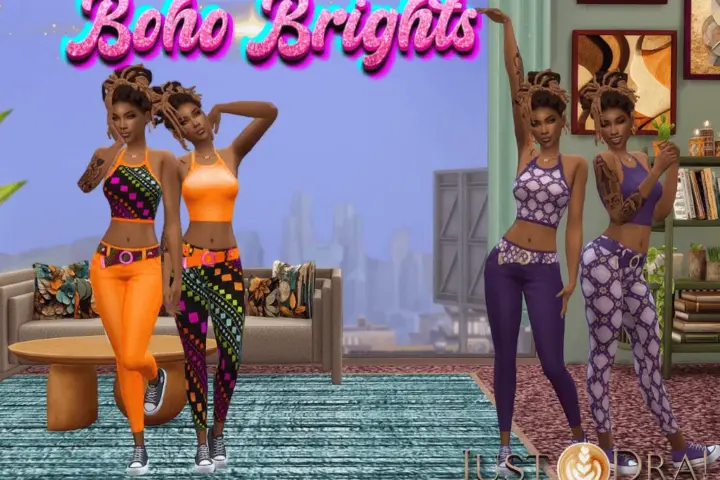 Boho Brights - D4 - Skinny Jeans and Crop Top