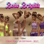 Boho Brights - D4 - Skinny Jeans and Crop Top