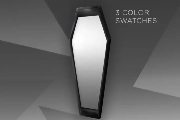 Coffin mirror