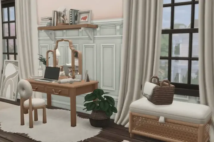 Traditional girly bedroom
