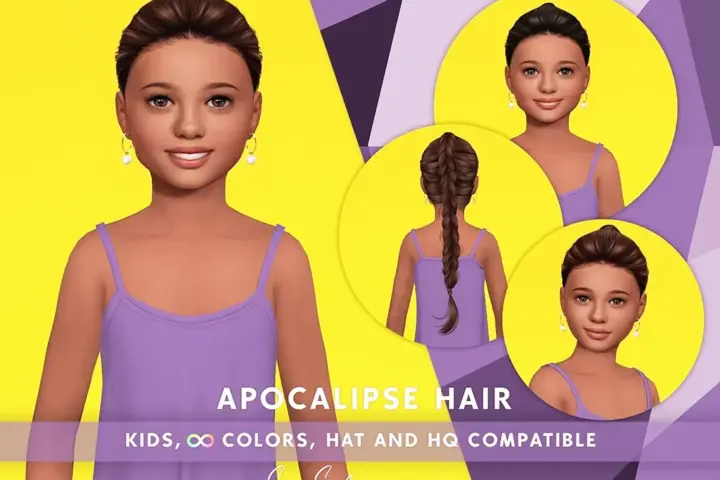SONYASIMS - Apocalipse Hair Kids (without bangs/frontal strands)
