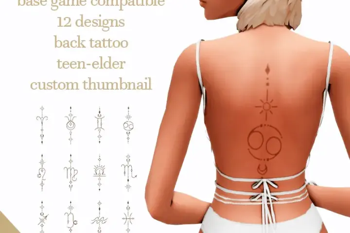Zodiac Back Tattoos