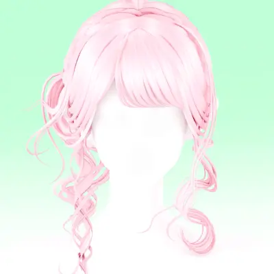 [SUSHI77] S360 Fried Dough Twists semi curl hair on both sides