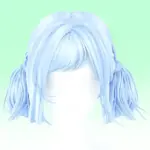 【 SUSHI77 】 S357 medium long water ripple low double ponytail