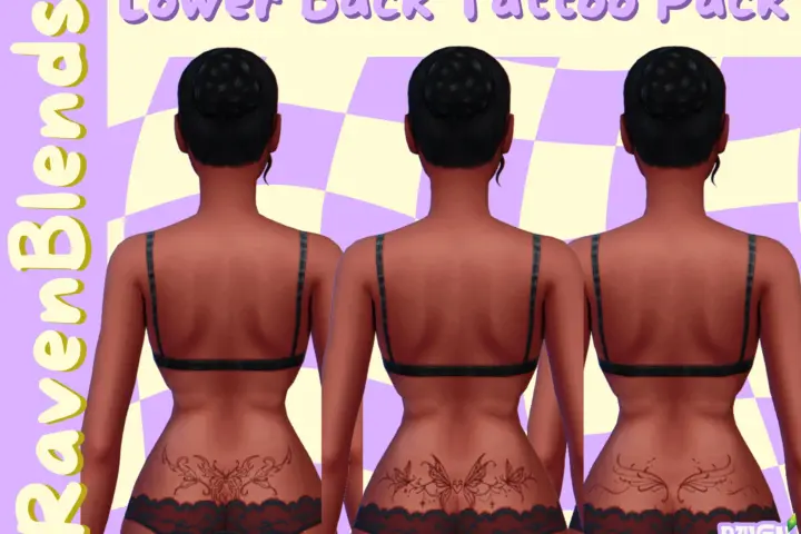 RavenBlends Lower Back Tattoo Pack