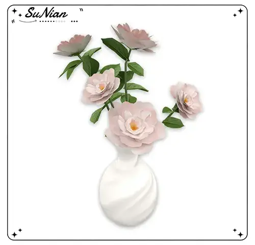 ‘HomeWard‘’Blush Cloud Floral Vase