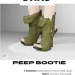 evixe - peep booties