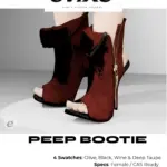 evixe - peep booties