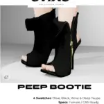 evixe - peep booties