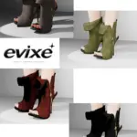 evixe - peep booties