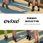 evixe - peep booties