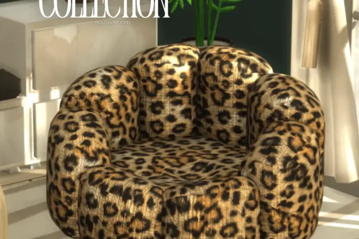 [AZHARMOONN] Siena collection Leopard Print Armchair