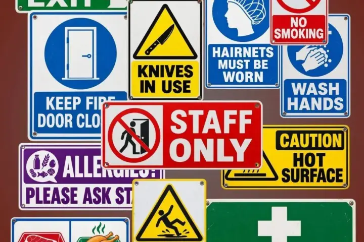 Behind the Counter – Takeaway Safety Sign Collection