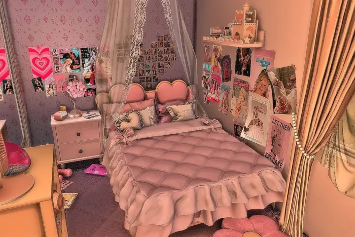💕 Totally Clueless – Preppy Y2K Teen Bedroom 💕