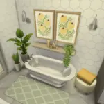 Light Wood & Green Bathroom