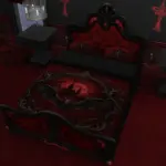 Crimson Nocturne Bedroom Set Full Base Game