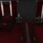 Crimson Nocturne Bedroom Set Full Base Game