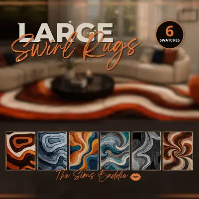 [TheSimsBaddie] Large Swirl Rugs 2026