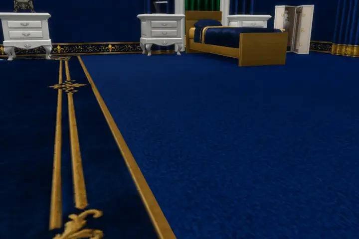 The Royal Blue Full Bedroom Collection Base Game