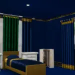 The Royal Blue Full Bedroom Collection Base Game