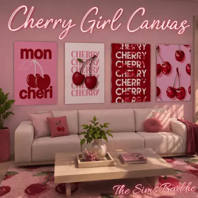 Cherry Girl Canvas