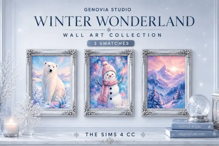 Genovia Snowy Wall Art Collection