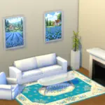 Cottage among the blooms paintings
