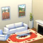 Cottage among the blooms paintings