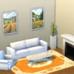 Cottage among the blooms paintings