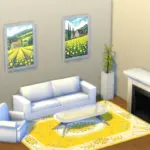 Cottage among the blooms paintings