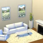 Cottage among the blooms paintings