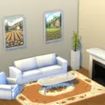 Cottage among the blooms paintings