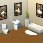 Cool duck in the bathroom, 3 types of colorful, funny duck bathroom paintings