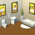 Cool duck in the bathroom, 3 types of colorful, funny duck bathroom paintings