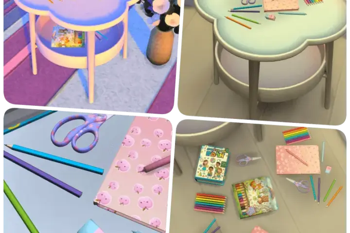 Pastel Study Corner Decor Pack