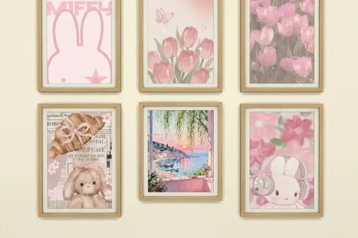 Pink Blossom Canvas Set