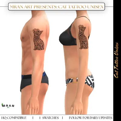 Cat Tattoo Unisex
