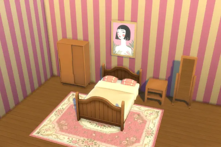 Retro Wavy Cottage Bedroom set