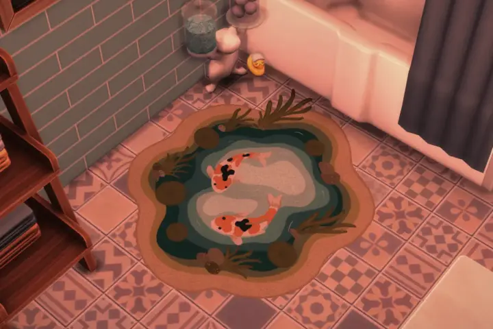Donut co. Don't Forget To Feed the Koi Rug