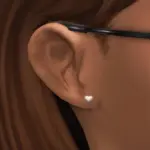 Tiny Heart Earrings (toddler) (alliumcc)