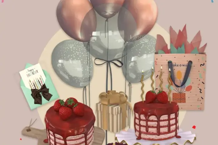 berries and balloons