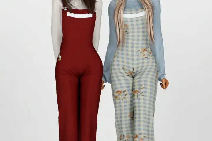 Red Means Love-Overalls