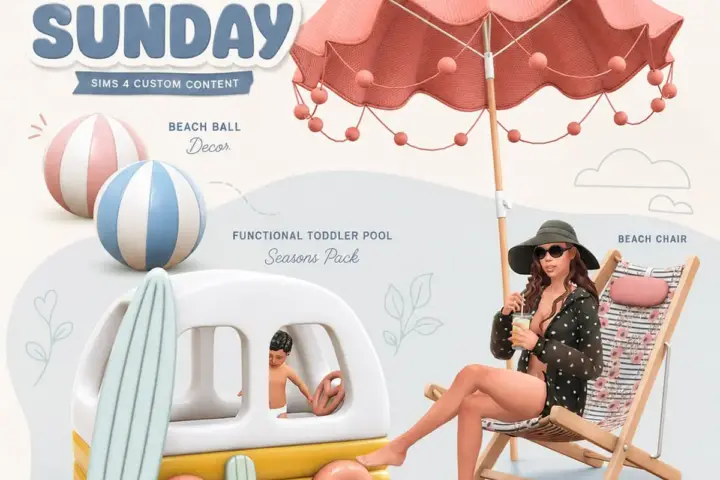 Набор предметов для пляжа Sunny Sunday