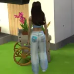 Flower jeans [purpleispurpling]