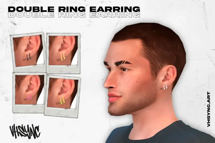 [VHSync] Double Ring Earring