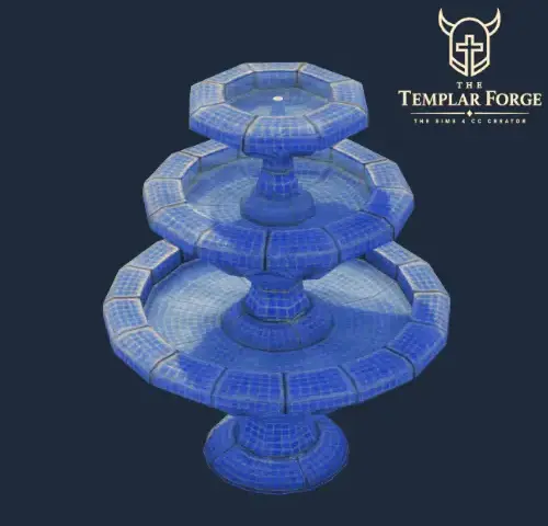 Serene Courtyard Fountain