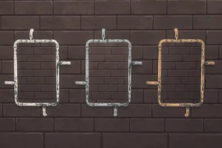 Metal Pipe Mirror